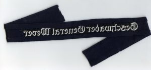 Cuff title Geschwader General Wever / Ärmelband Geschwader General Wever