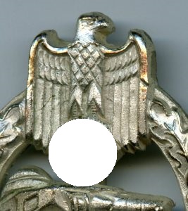 Panzer Assault Badge Silver hollow Hymmen , Panzerkampfabzeichen Silber